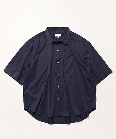 46G Atmosphere S/S Shirt(L(MEN) Navy/ネイビー): KANEMASA PHIL.