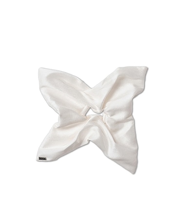 Silk Square Medium Scrunchie