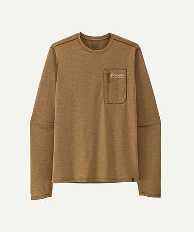 Men's L/S Cap Cool Sun Shirt - Water People Banner