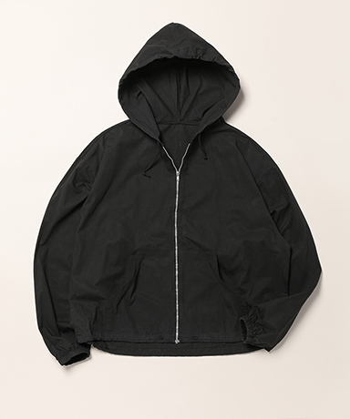 Cotton Poplin Zip-Up Jacket