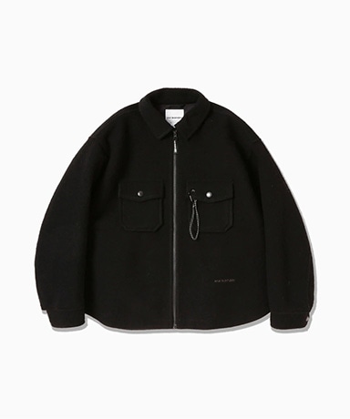 Wool Shaggy Zip Jacket
