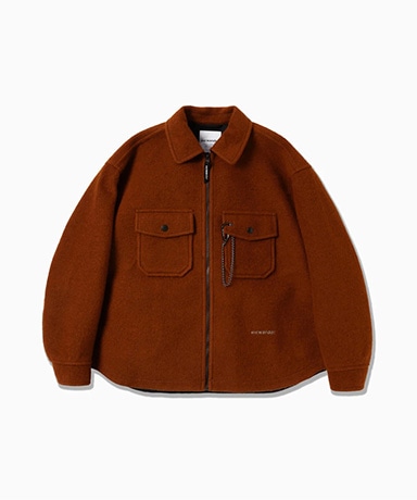 Wool Shaggy Zip Jacket