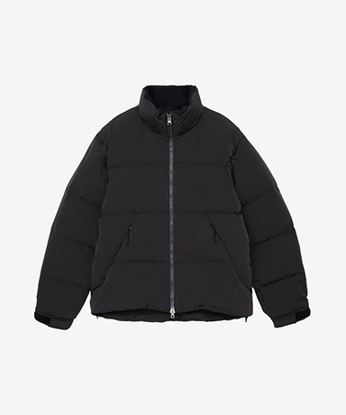 Dope Dyed Ripple Nylon Down Jacket (Unisex)