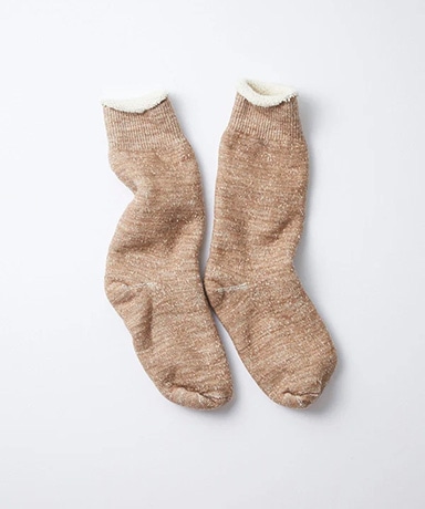 Double Faced Crew Socks - Merino Wool & Organic Cotton