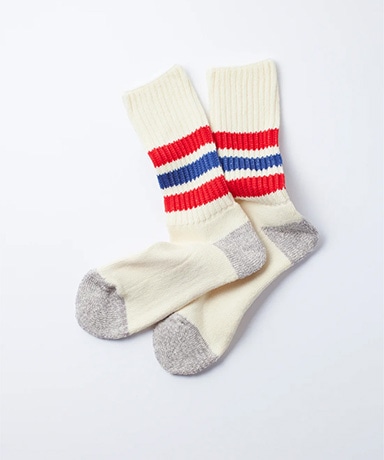 Coarse Rib Old School Crew Socks