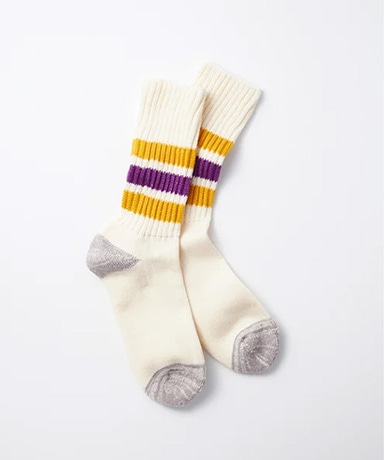 Coarse Rib Old School Crew Socks