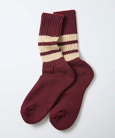 Coarse Ribbed Crew Socks ”College Colors”