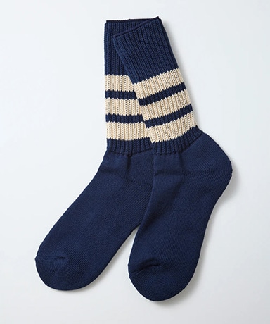 Coarse Ribbed Crew Socks ”College Colors”