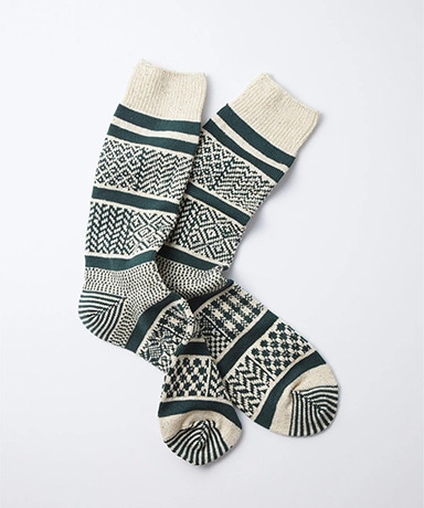 Multi Jacquard Crew Socks