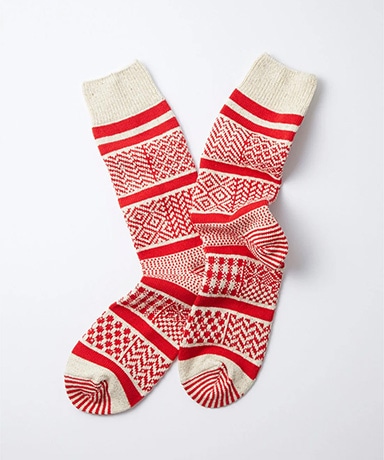 Multi Jacquard Crew Socks