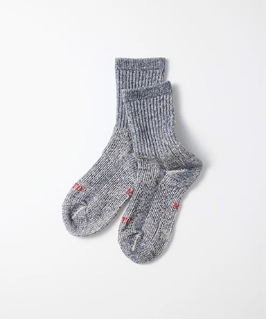 Double Face Mini Crew Socks "Organic Cotton"