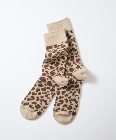 Leopard Pattern Merino Socks