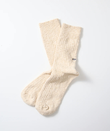 Organic Cotton Slub Crew Socks