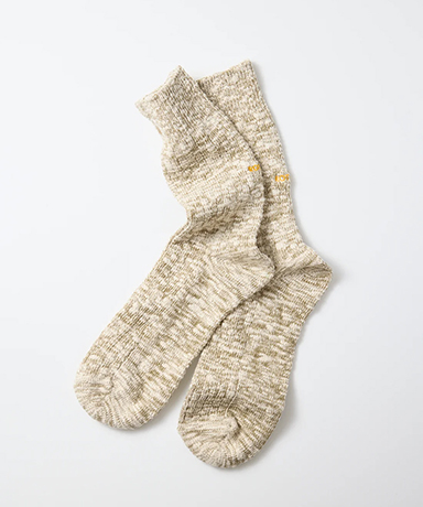 Organic Cotton Slub Crew Socks