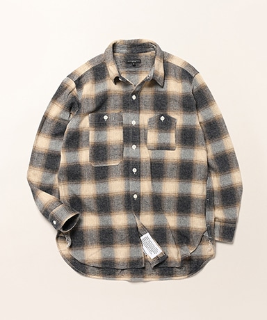 Work Shirt - Cotton Heavy Shadow Plaid Flannel
