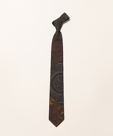 Neck Tie - Cotton Paisley Patchwork Print