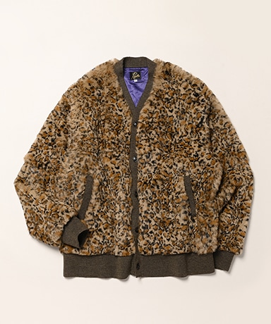 Rabbit Fur Cardigan - Animal Printed