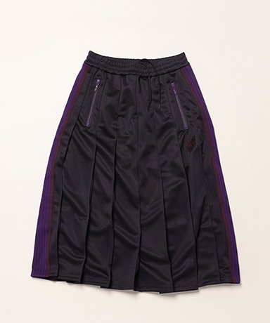 Pleated Track Skirt - Poly Smooth