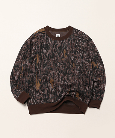 Trainer Crew Neck Shirt - Horn Camo Jacquard