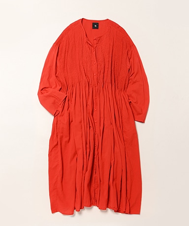 80s Micro Check&Voile Patchwork Maxi Dress With Pintuck