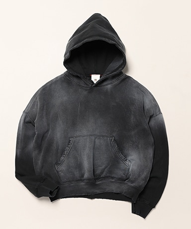 Oversized Crop Hoodie Aged