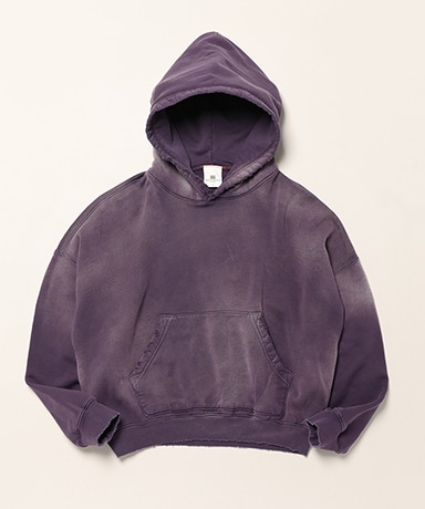 Oversized Crop Hoodie Aged
