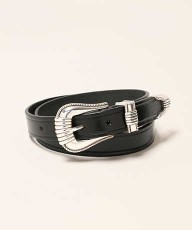 3-Piece Silver Buckle Belt