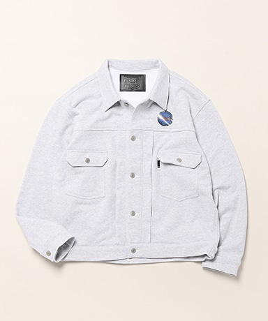 ×BerBerJin Pro Cotton Loopback Terry Sweat Trucker Jacket