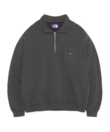 Garment Dyed Field Half Zip Sweat Shirts