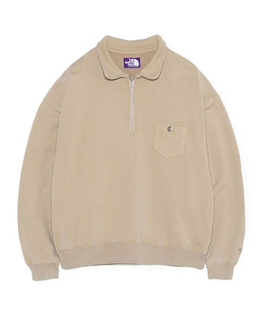 Garment Dyed Field Half Zip Sweat Shirts