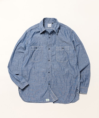 Relaxed Fit Chambray Work Shirt