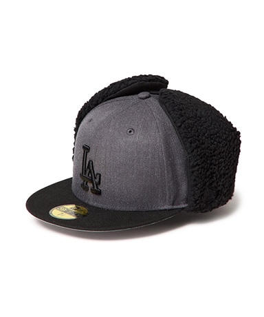 59FIFTY Dog Ear ドッグイヤー ロサンゼルス・ドジャース - ヘザーグラファイト ブラック