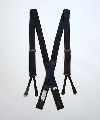 Lee×Nigel Cabourn 'OX'ed Silver' - Field Worker Suspender