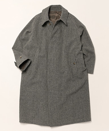 Tweed Balmacaan Coat