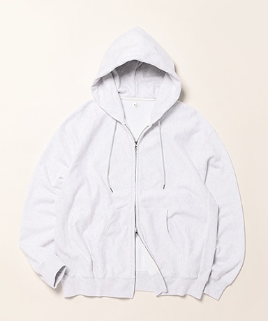 Soft&Hard Sweat Hoodie Zip Wide