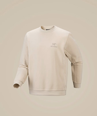 Emblem Fleece Crew Neck Pullover Men's