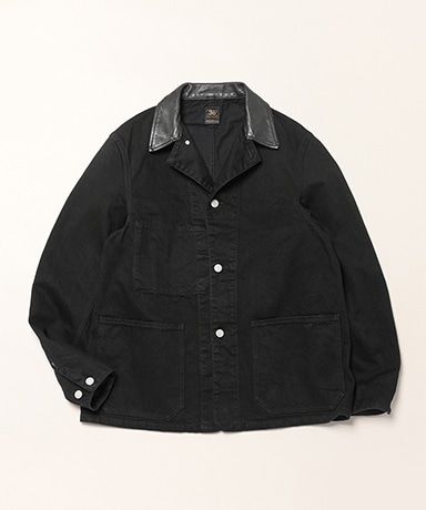Selvedge Black Denim Chore Jacket