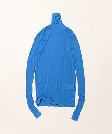 Super High Gauge Sheer Rib Turtle Neck L/S Tee