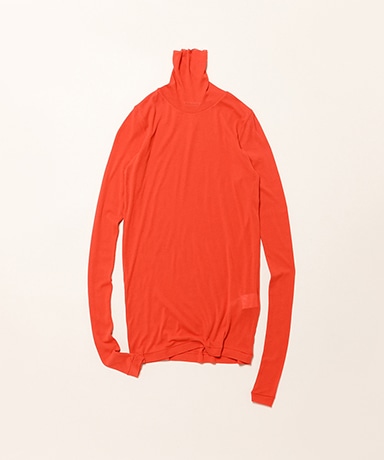 Super High Gauge Sheer Rib Turtle Neck L/S Tee