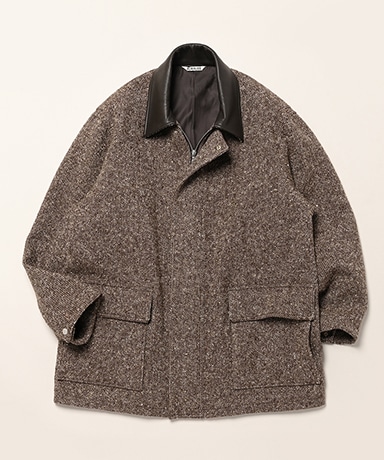 Homespun Tweed Zip Blouson