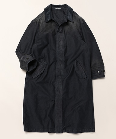 Garment-Dyed Organic Cotton Heavy Moleskin Coat