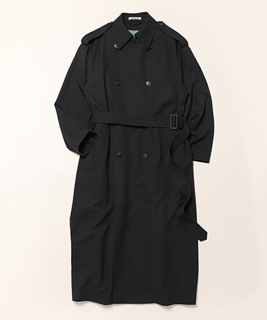 Ultra Fine Wool Trench Coat With Detachable Liner