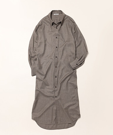 Super Light Wool Shirt Dress