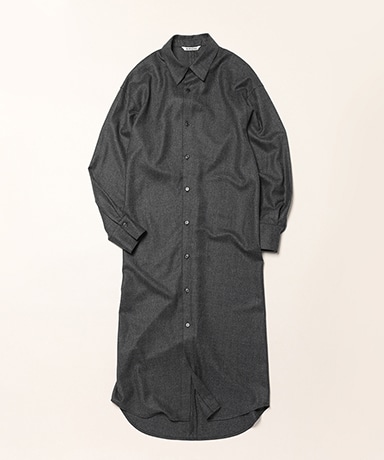 Super Light Wool Shirt Dress