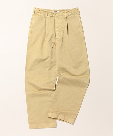 Garment-Dyed Finx Chino One-Tuck Wide Pants