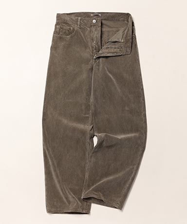 Garment-Dyed Finx Corduroy 5P Wide Pants