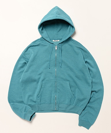 High-Twist Compact Sweat Zip Parka