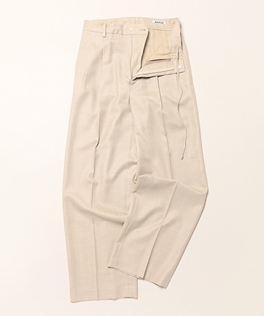 Super Light Wool Two-Tuck Slacks
