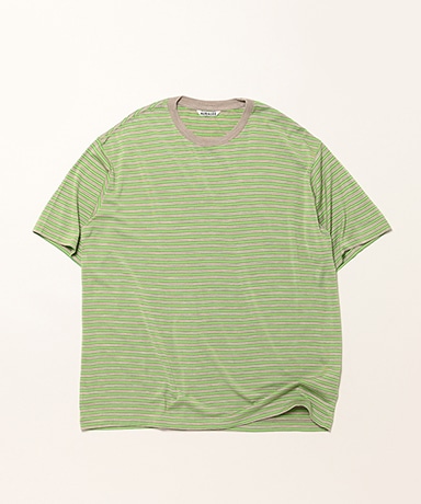 Soft Smooth Wool Stripe Jersey Tee