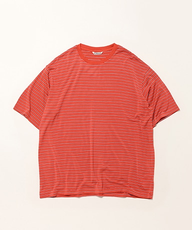Soft Smooth Wool Stripe Jersey Tee